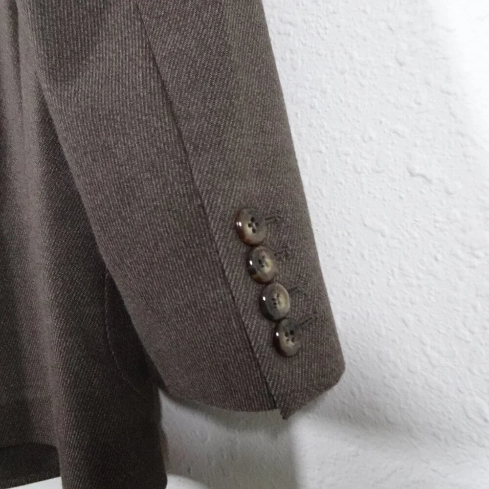 Hart Schaffner Marx Sport Jacket Men's 44R Size L Brown Executive Academia Prof